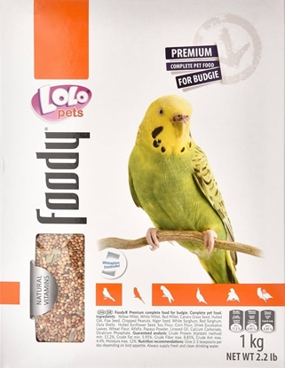 Picture of Lolo Pets Budgie  Food complete 1kg